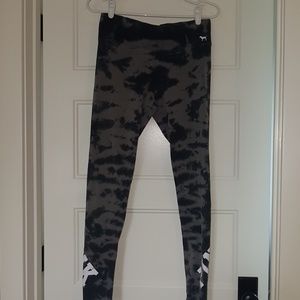 Tie Dye Grey PINK yoga pants